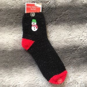 BRAND NEW Fluffy Snowman Socks
